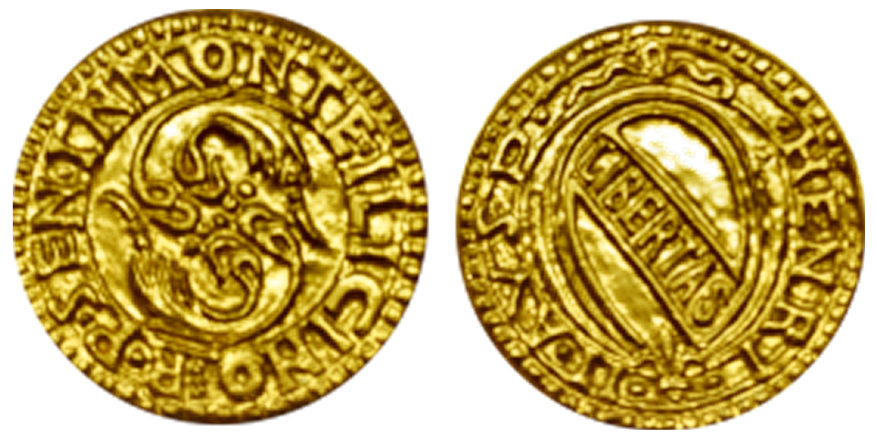 Mezzo scudo di Montalcino 1555 – Sec. XVI
