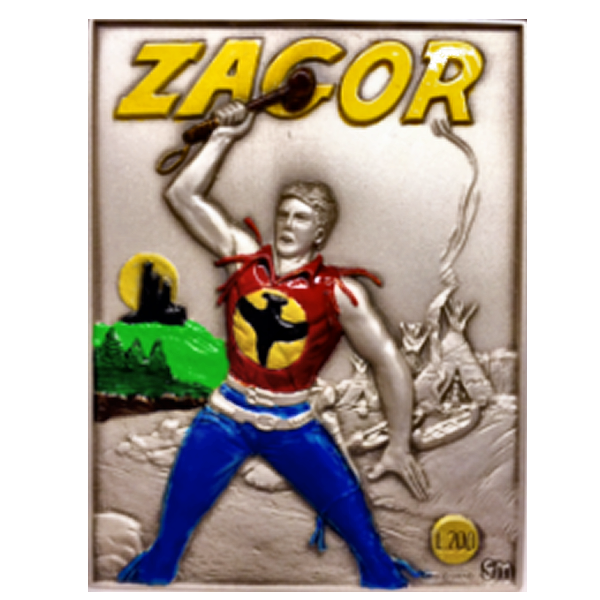 Placchetta Zagor tributo alla leggenda